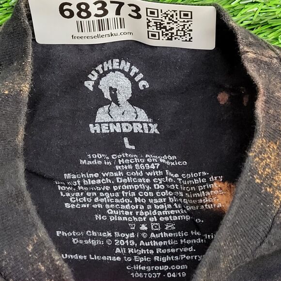 Jimmy-Hendrix Colorful Shirt Womens Large 20x26 Black - Picture 8 of 12